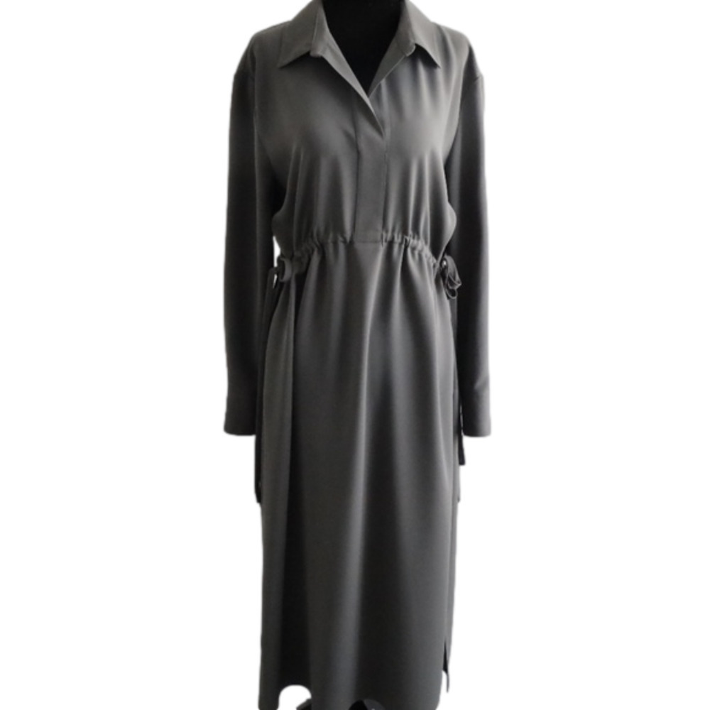 Theory Drawstring Shirt Dress